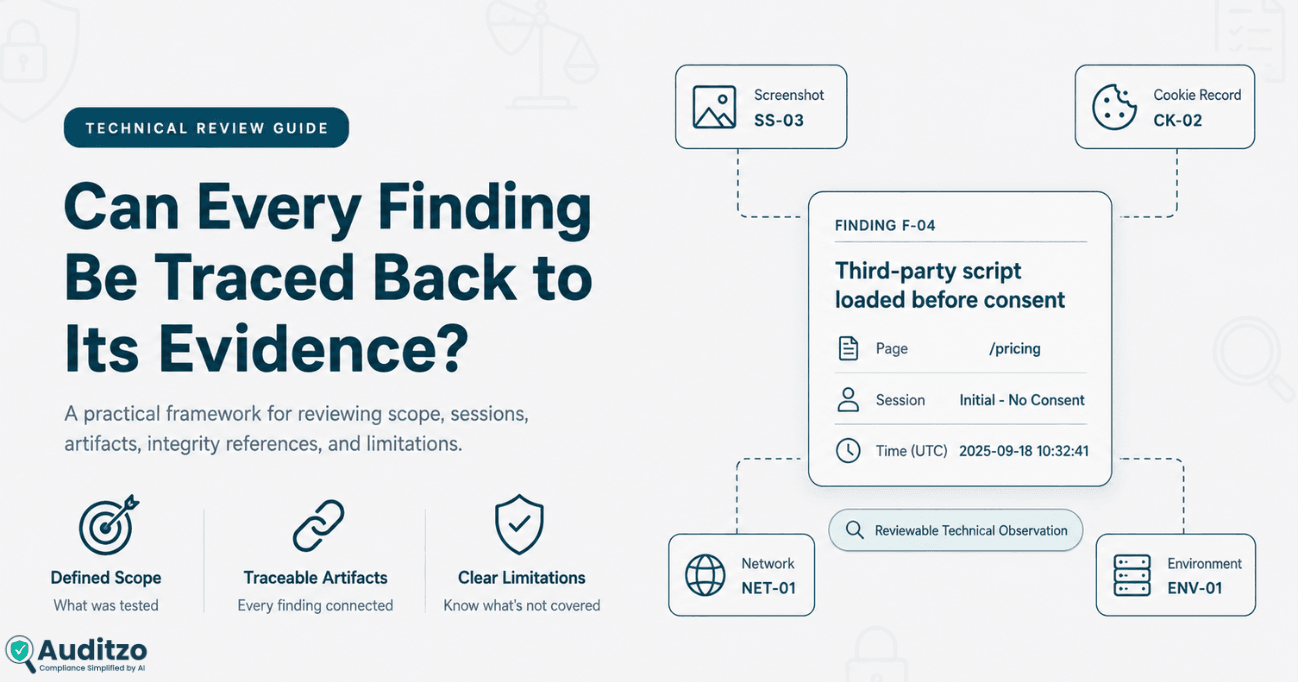 Website Tracking Evidence Reliability: A Technical Review Checklist