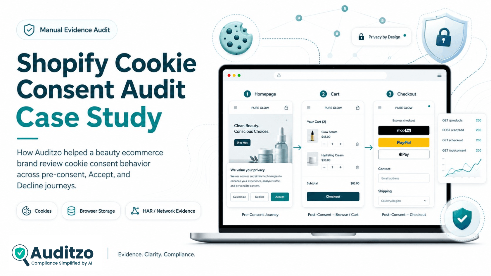 How Auditzo Helped a Shopify Beauty Brand Review Cookie Consent Behavior Across Accept and Decline Journeys