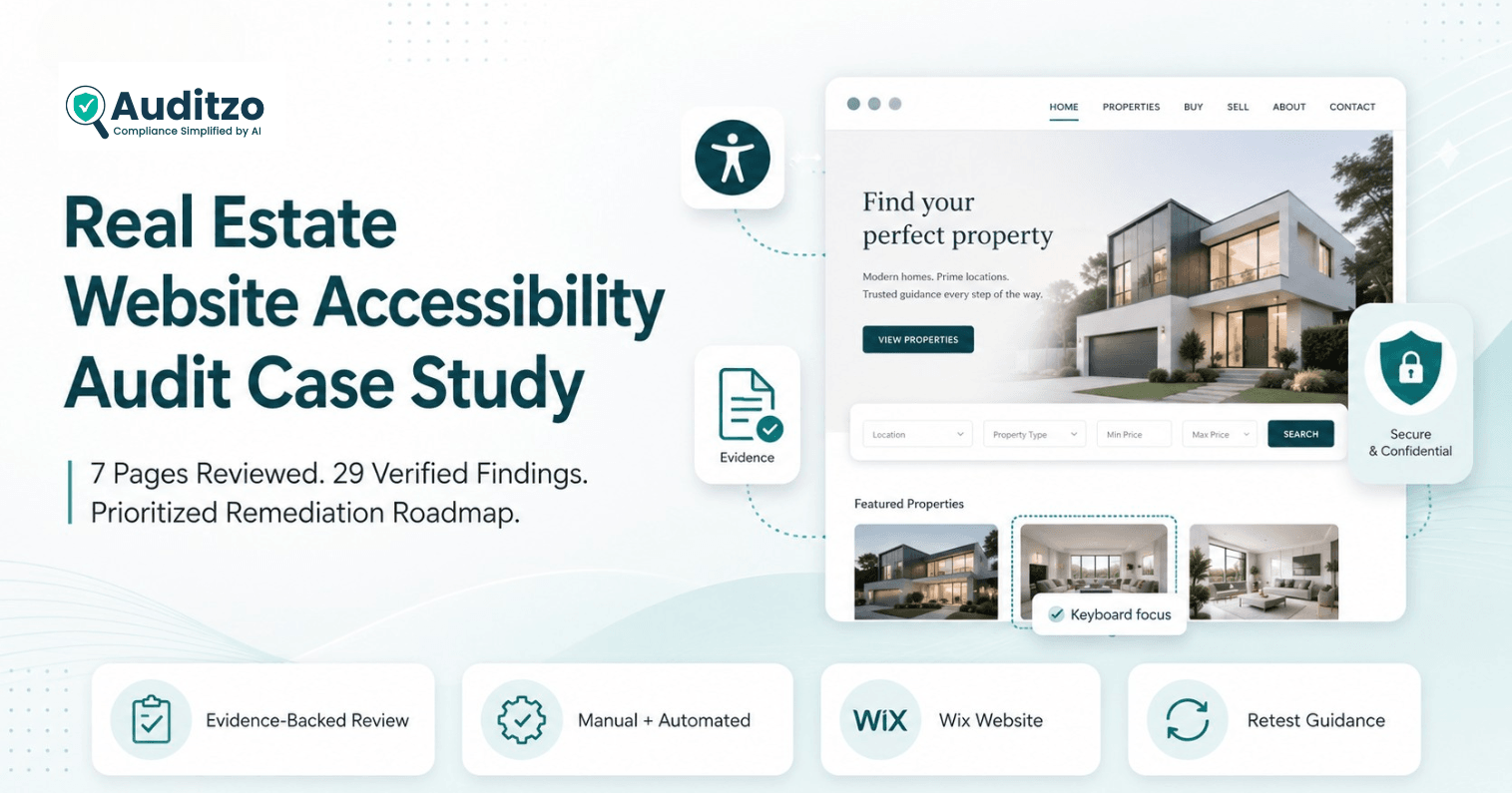 Real Estate Website Accessibility Evidence Review: 7 Pages, 29 Verified Findings, and a Prioritized Remediation Roadmap